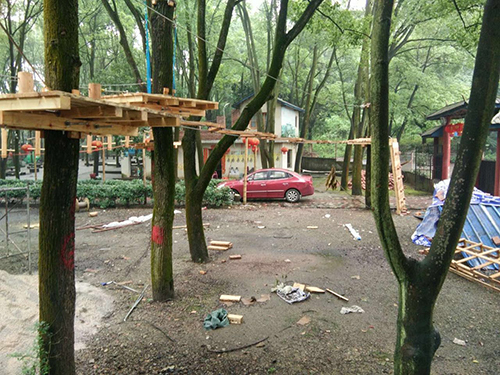 新疆丛林穿越｜丛林拓展训练器材